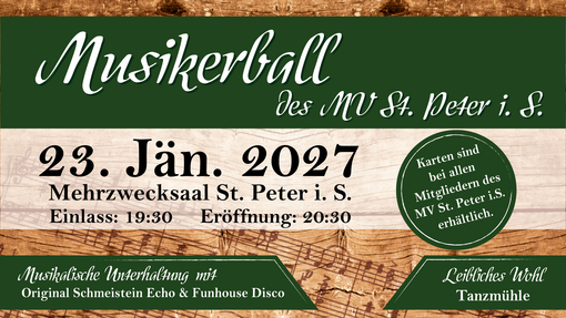 Musikerball des Musikvereins St. Peter i.S