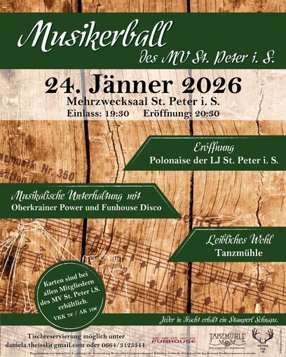 Musikerball des Musikvereins St. Peter i.S